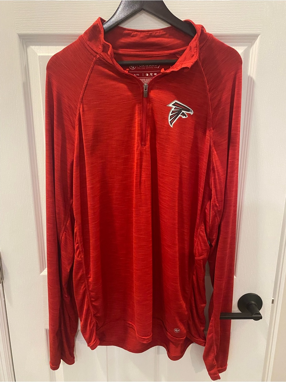 47 Brand Atlanta Falcons Red Quarter-Zip - Extra Large